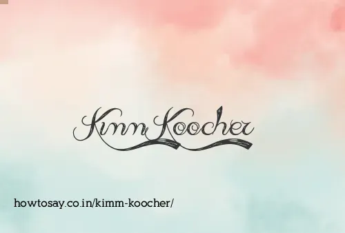 Kimm Koocher