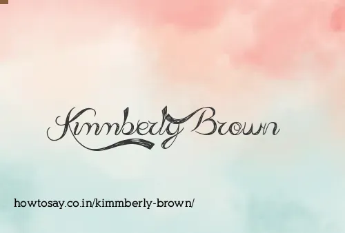 Kimmberly Brown