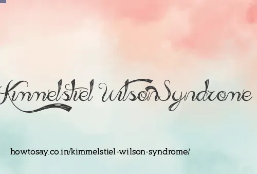 Kimmelstiel Wilson Syndrome
