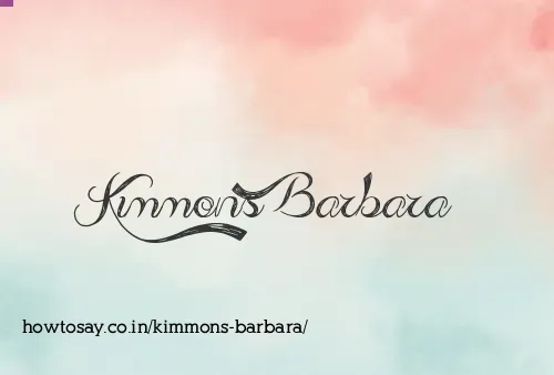 Kimmons Barbara