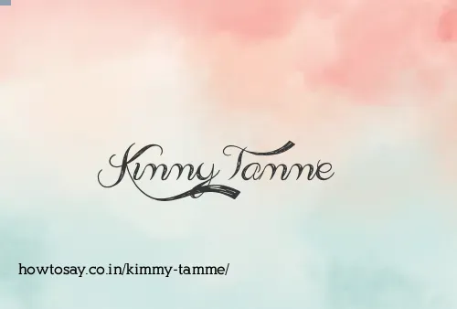 Kimmy Tamme