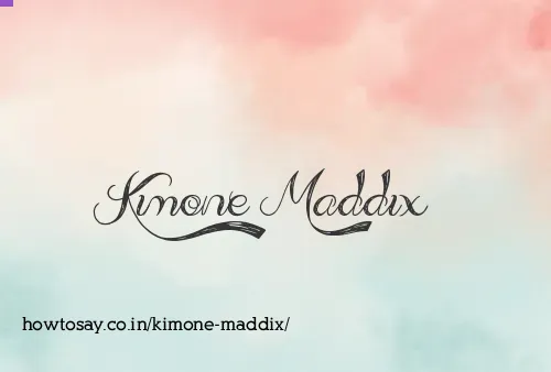 Kimone Maddix