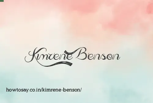Kimrene Benson