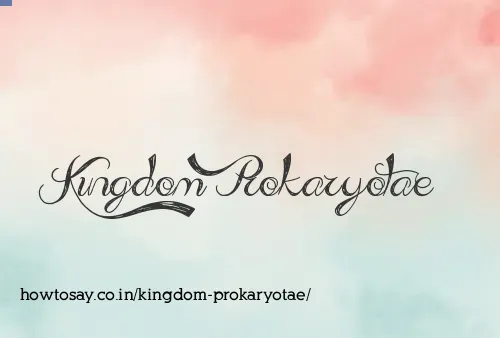 Kingdom Prokaryotae