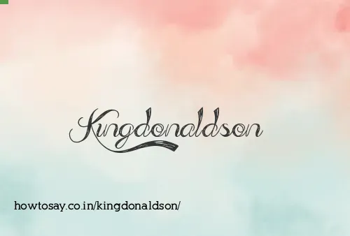 Kingdonaldson