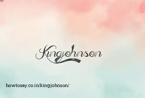 Kingjohnson