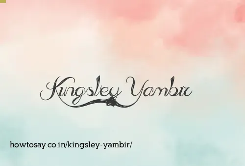 Kingsley Yambir
