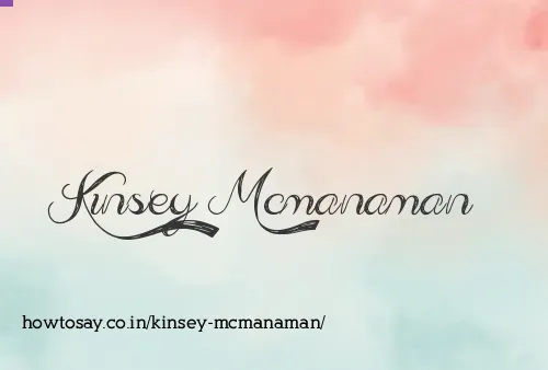 Kinsey Mcmanaman