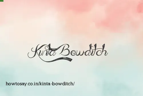 Kinta Bowditch