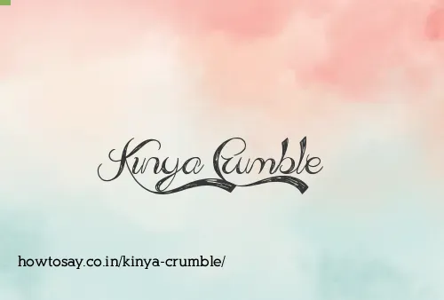 Kinya Crumble