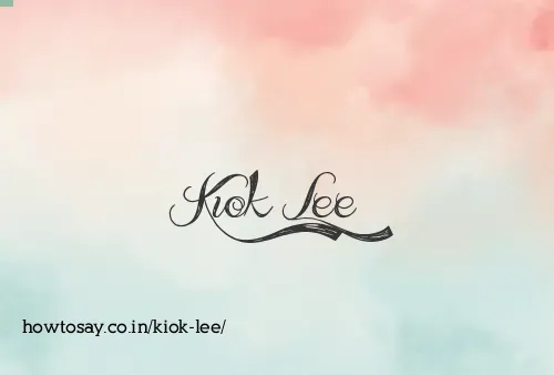 Kiok Lee