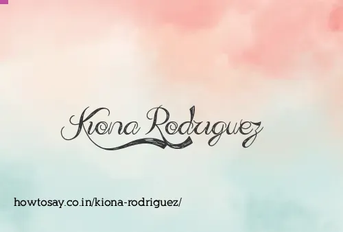 Kiona Rodriguez