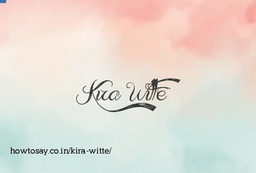 Kira Witte