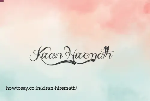Kiran Hiremath