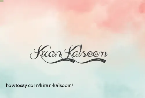 Kiran Kalsoom