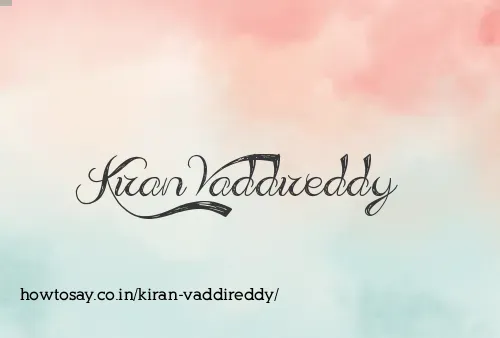 Kiran Vaddireddy
