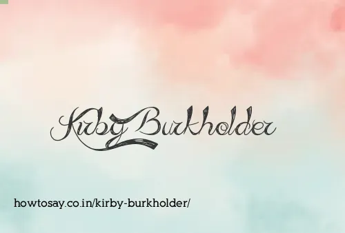 Kirby Burkholder