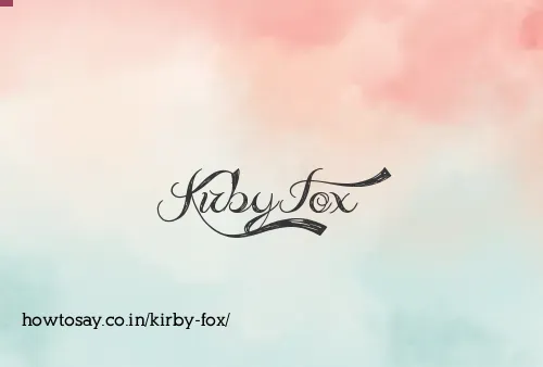 Kirby Fox