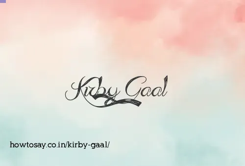 Kirby Gaal