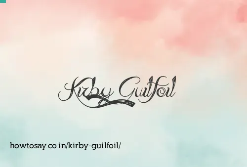 Kirby Guilfoil