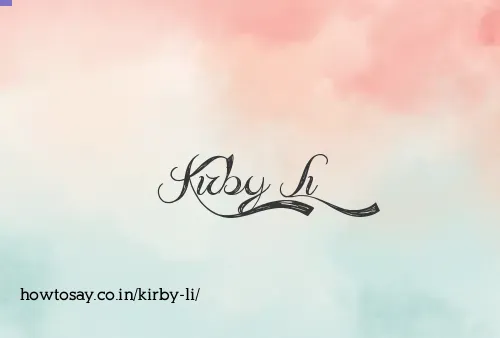 Kirby Li