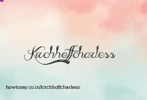 Kirchhoffcharless