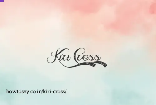 Kiri Cross