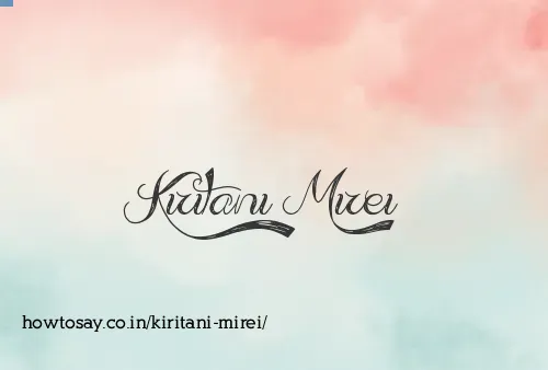 Kiritani Mirei