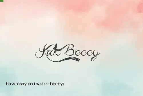 Kirk Beccy