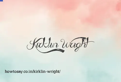 Kirklin Wright