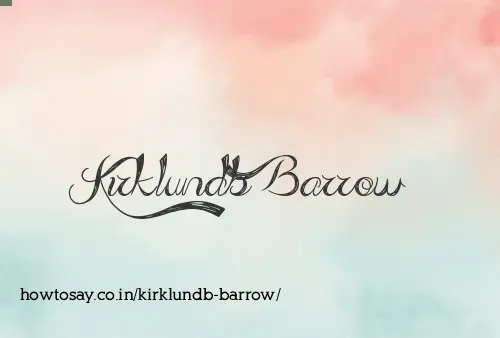 Kirklundb Barrow