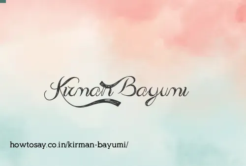 Kirman Bayumi