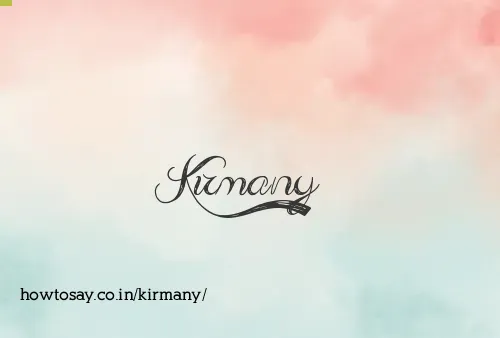 Kirmany