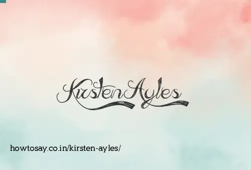 Kirsten Ayles