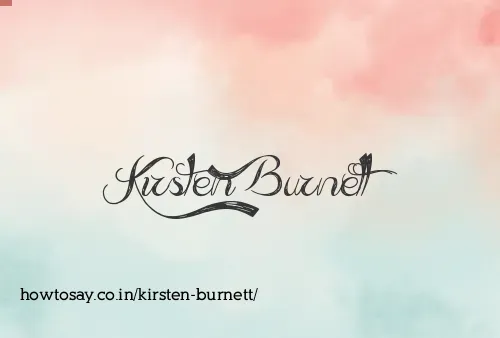 Kirsten Burnett