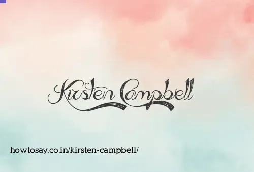Kirsten Campbell