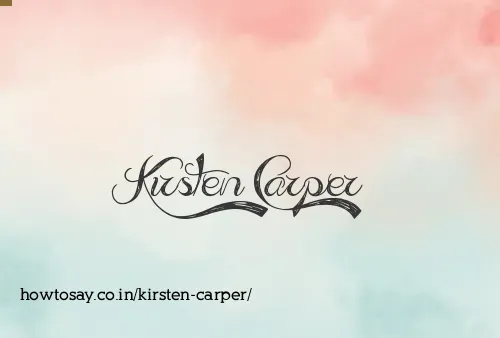 Kirsten Carper