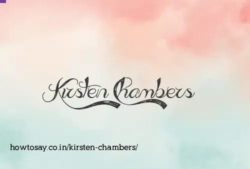 Kirsten Chambers