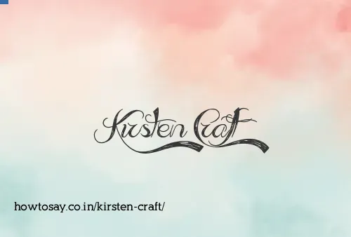 Kirsten Craft