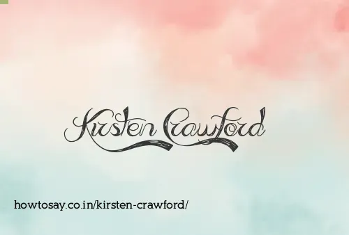 Kirsten Crawford