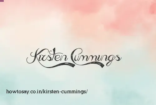 Kirsten Cummings