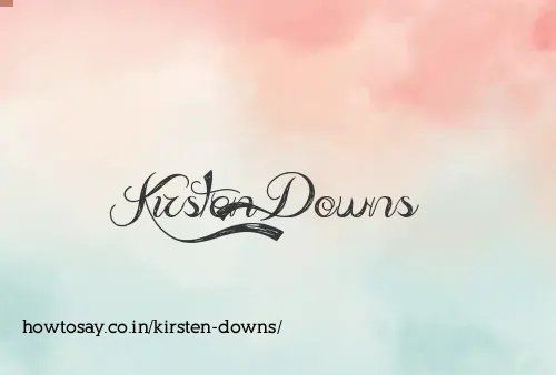 Kirsten Downs