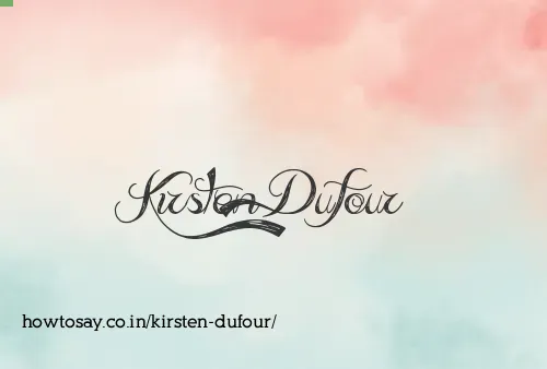 Kirsten Dufour