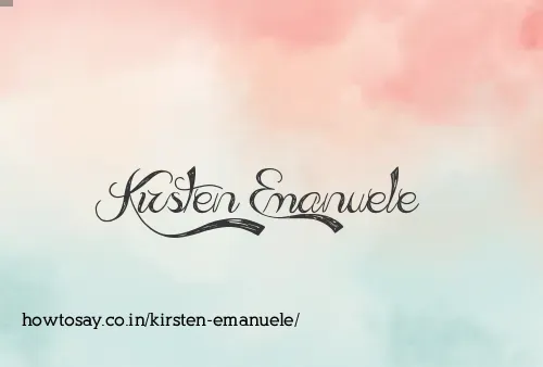 Kirsten Emanuele