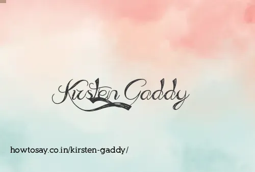 Kirsten Gaddy