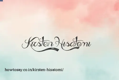 Kirsten Hisatomi