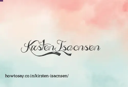 Kirsten Isacnsen