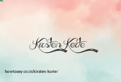 Kirsten Korte