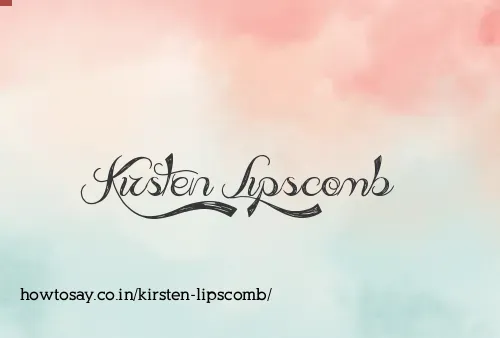 Kirsten Lipscomb