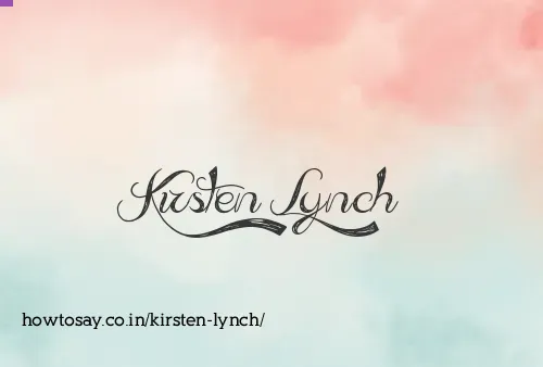 Kirsten Lynch